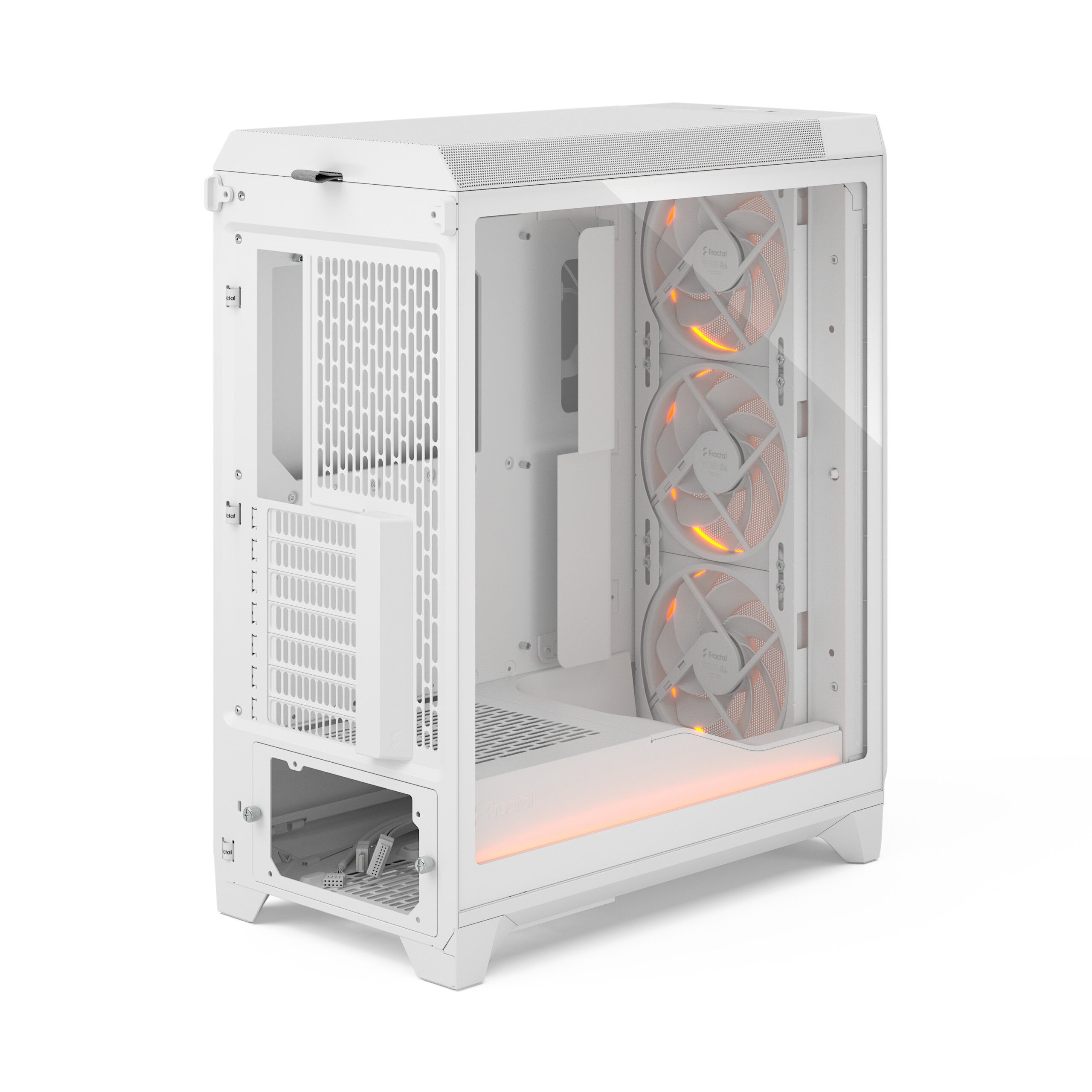 Fractal Design Meshify 3 Ambience P RGB TG Blanc-MT/SsAlim/E-ATX Blanc - Boîtier PC - 4