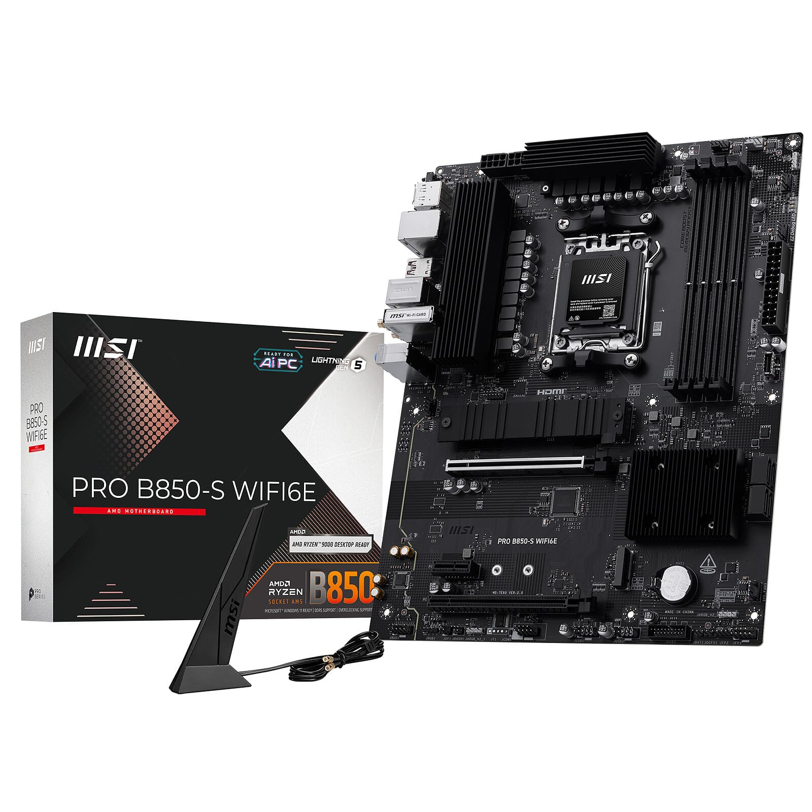 MSI PRO B850-S WIFI6E ATX  - Carte mère MSI - grosbill.com - 0