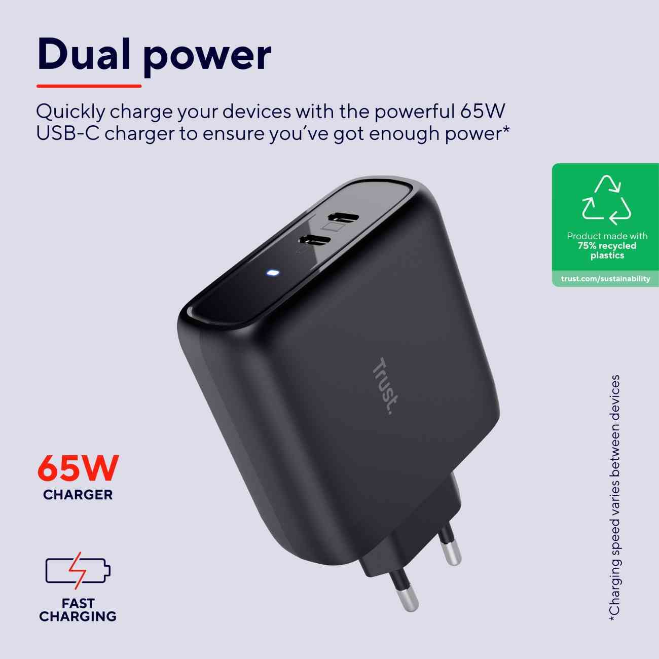 Alimentation universelle MAXO USB-C 65 watts - Trust - 7