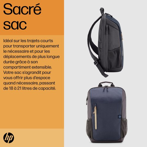 HP Travel 18L 15.6 IGRLaptop Bckpck - Achat / Vente sur grosbill.com - 7