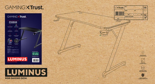 Trust GXT 709 LUMINUS - RGB/Noir (25184) - Achat / Vente Bureau sur grosbill.com - 8