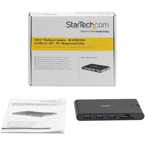 Multiport Adapter - USB-C - HDMI and VGA - Achat / Vente sur grosbill.com - 7