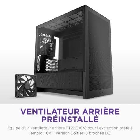 NZXT H3 Flow Noir Noir - Boîtier PC NZXT - grosbill.com - 3