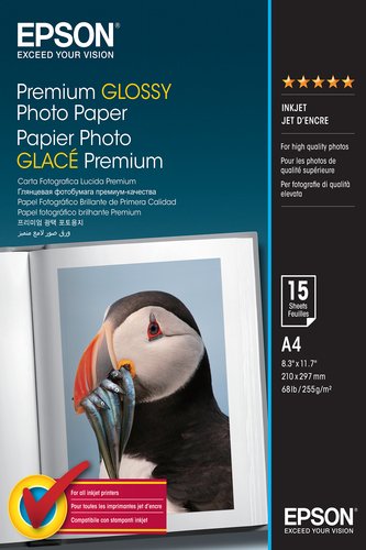 Epson Paper/Prem Glossy Photo A4 255gm2 15sh