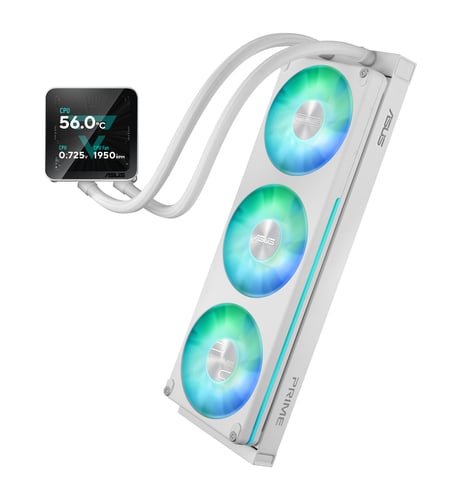 Asus Prime LC II 360 ARGB LCD - 360mm - Blanc - Watercooling Asus - 6