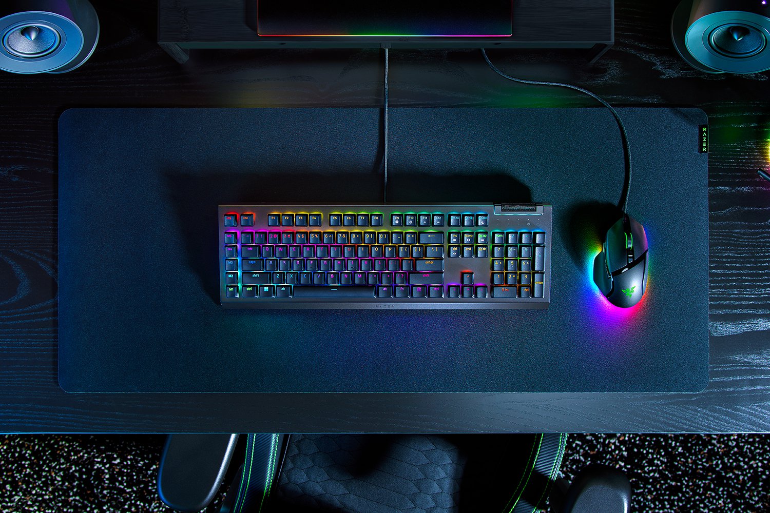 Razer BlackWidow V4 X Noir/RGB/Filaire/Razer Vert - Clavier PC - 3