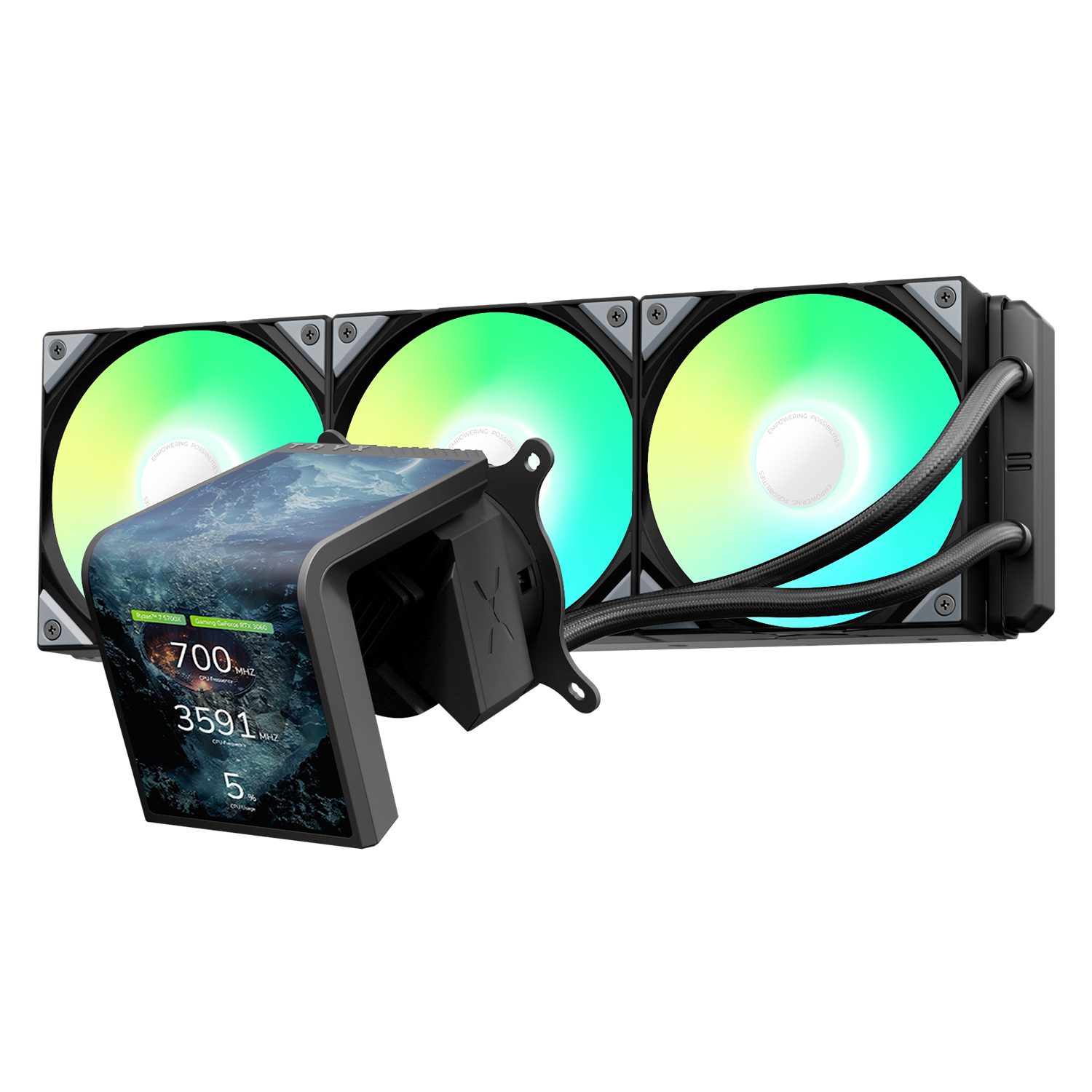 TRYX PANORAMA SE ARGB 360 - Noir - Watercooling TRYX - grosbill.com - 1