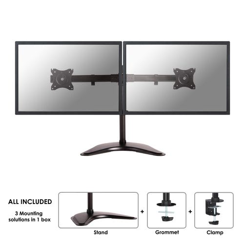 Desk Mount Dual 19-27" Full Motion BLACK - Achat / Vente sur grosbill.com - 0