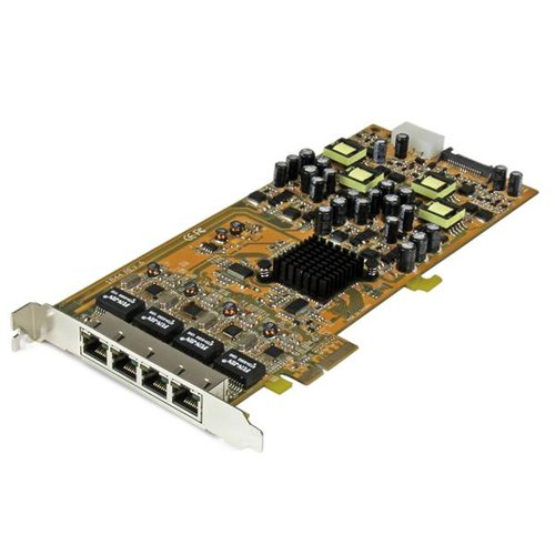 StarTech PCI-E - 4 ports Gigabit PoE - ST4000PEXPSE  - Carte réseau - 0