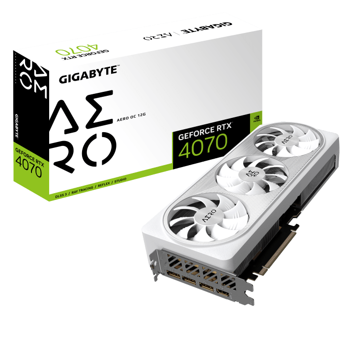 Gigabyte RTX 4070 AERO OC 12G  - Carte graphique Gigabyte - 0
