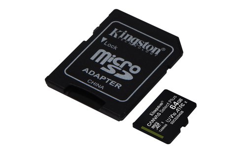64GB micSDXC 100R A1 C10 ADP - Achat / Vente sur grosbill.com - 3