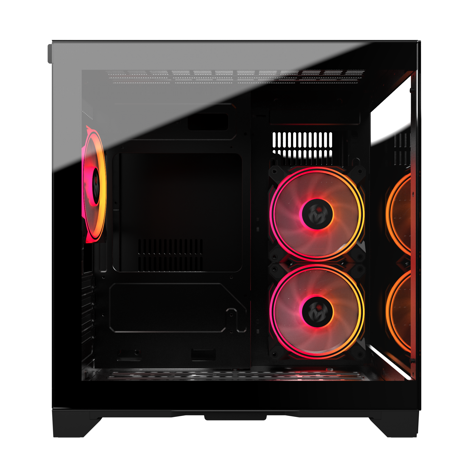 M.RED Crystal Sea Mini Noir Noir - Boîtier PC M.RED - grosbill.com - 2
