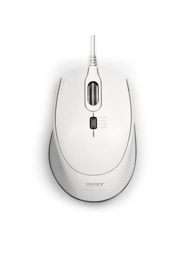 image produit Port Souris Office Pro Silent USB - Blanc Grosbill