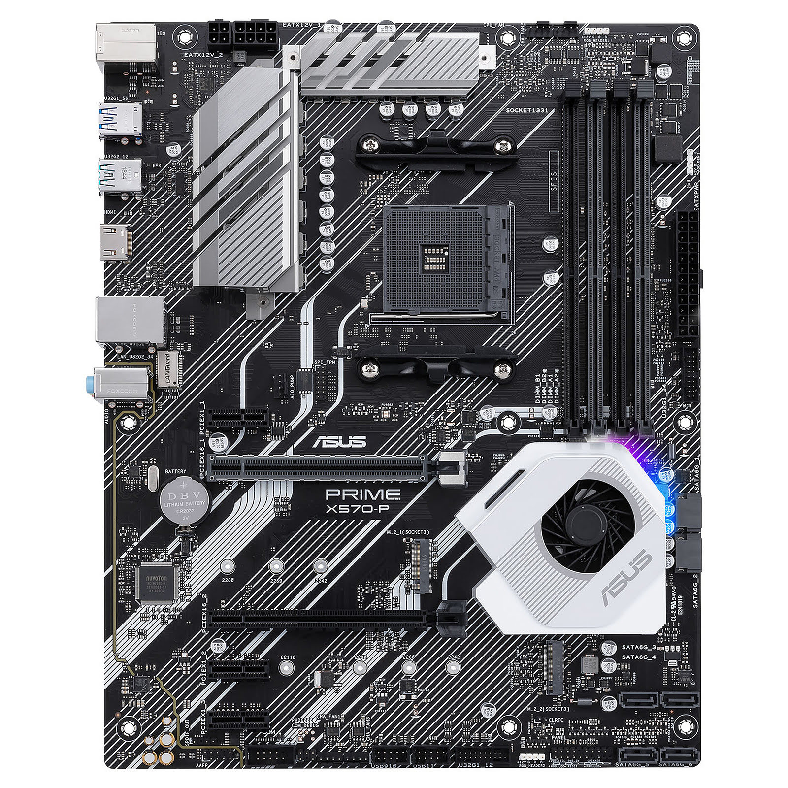 Asus PRIME X570-P ATX  - Carte mère Asus - grosbill.com - 4