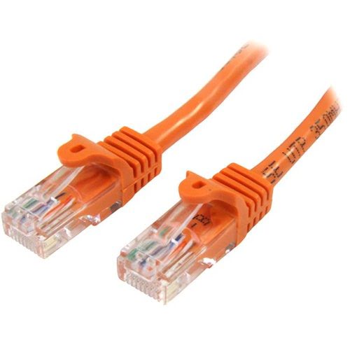 0.5m Orange Snagless Cat5e Patch Cable - Achat / Vente sur grosbill.com - 0