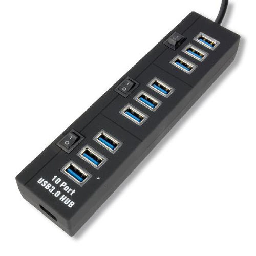 MCL Samar USB 3.0 hub 10 ports avec switches