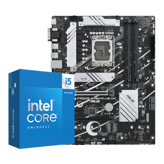 BUNDLE PRIME B760-PLUS D4 + Core i5-14600KF - grosbill.com - 0