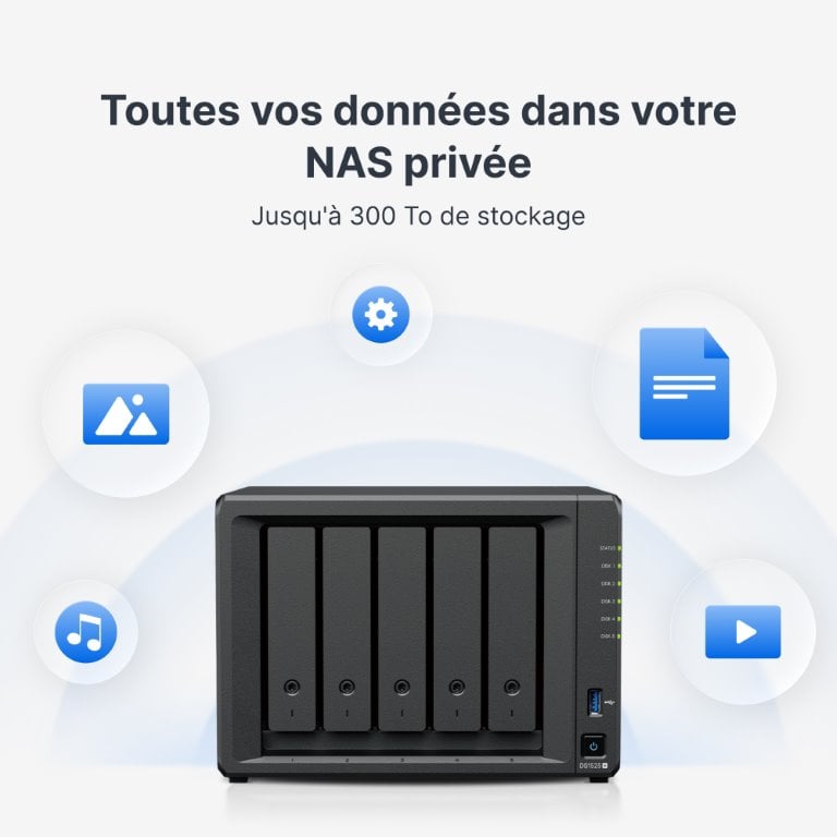 Synology DS1525+ - 5 baies - Serveur NAS Synology - grosbill.com - 9