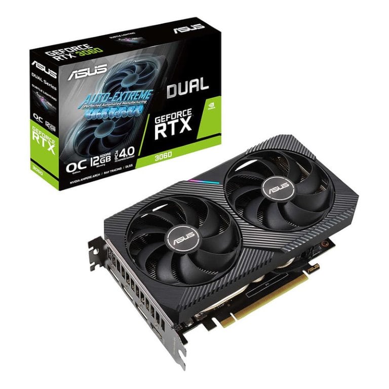 Asus Carte Graphique DUAL-RTX3060-O12G-V2-Seconde Vie-Très Bon Etat (DUAL-RTX3060-O12G-V2-TBE) - Achat / Vente Composant sur grosbill.com - 0