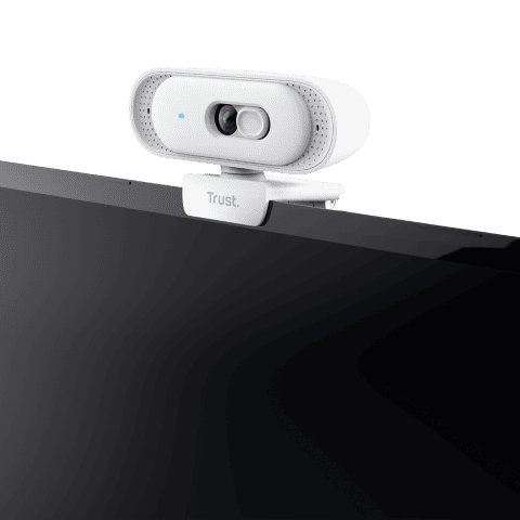 Trust Tomar 2K QHD/USB-C/USB-A/Blanc - Webcam - grosbill.com - 1
