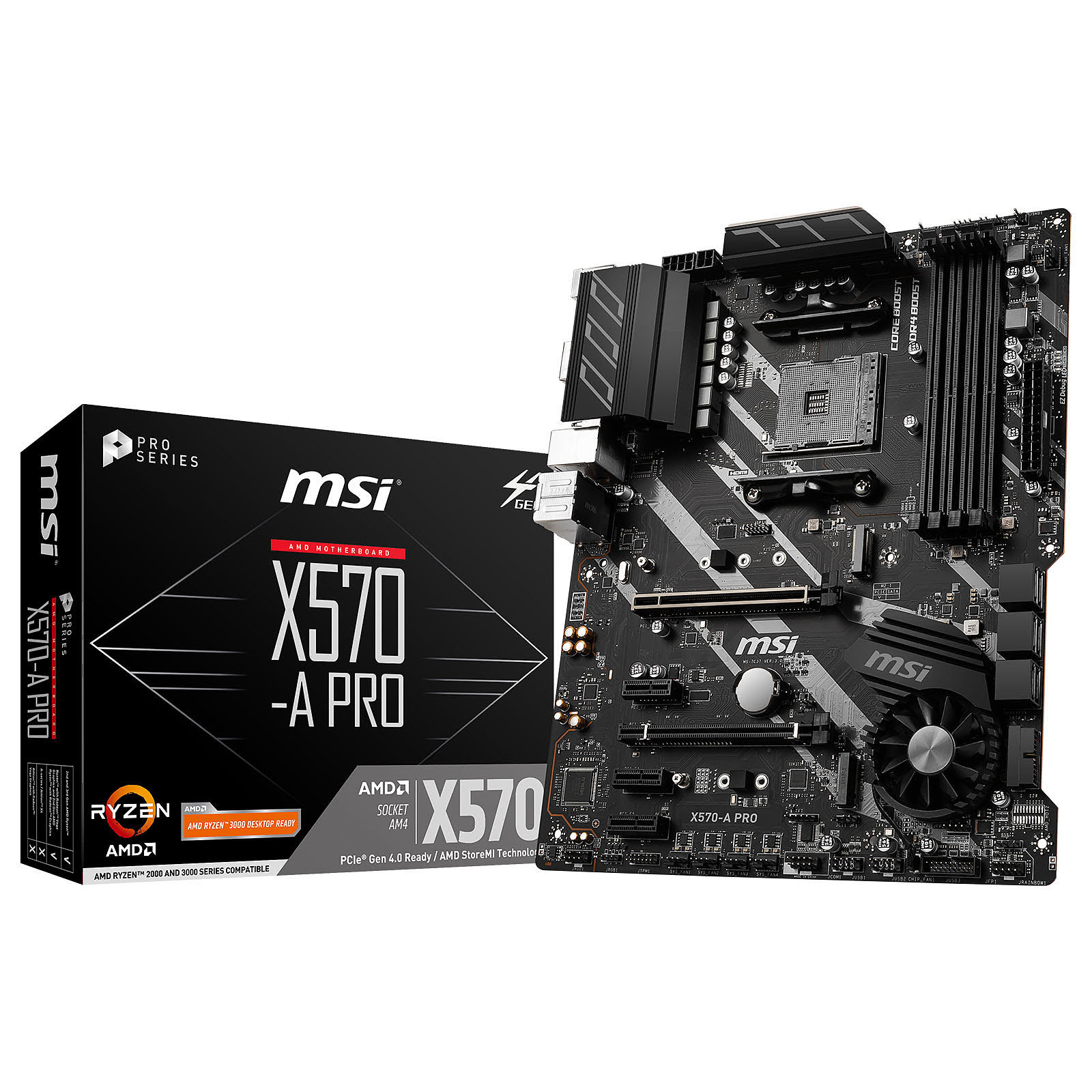 MSI X570-A PRO ATX  - Carte mère MSI - grosbill.com - 0