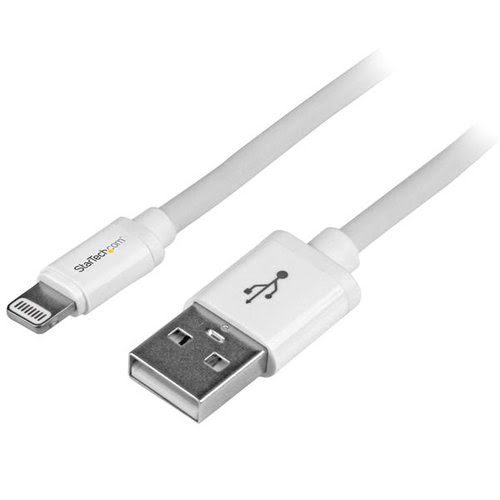 2m White 8-pin Lightning to USB Cable - Achat / Vente sur grosbill.com - 1