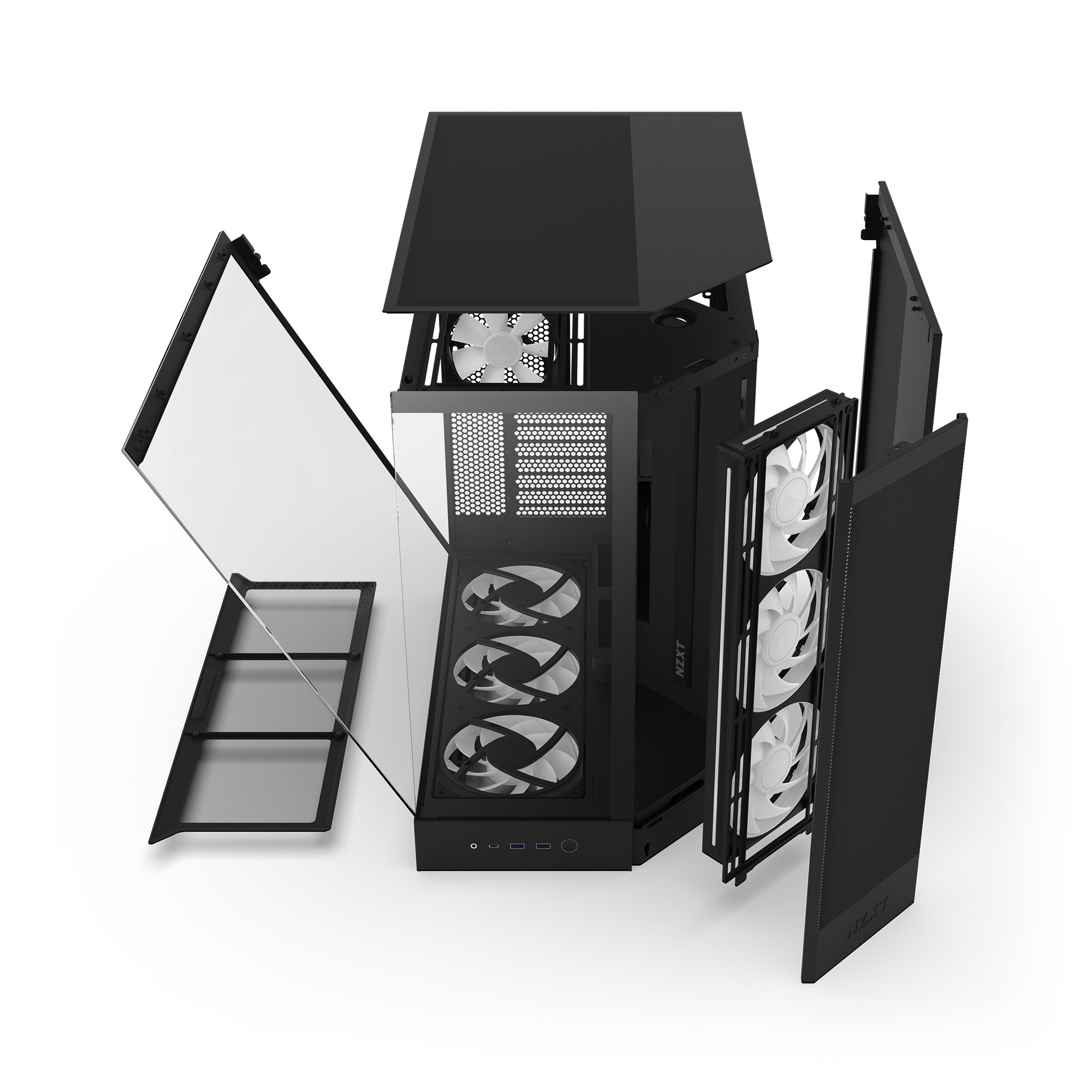NZXT H9 Flow RGB+ Noir Noir - Boîtier PC NZXT - grosbill.com - 3