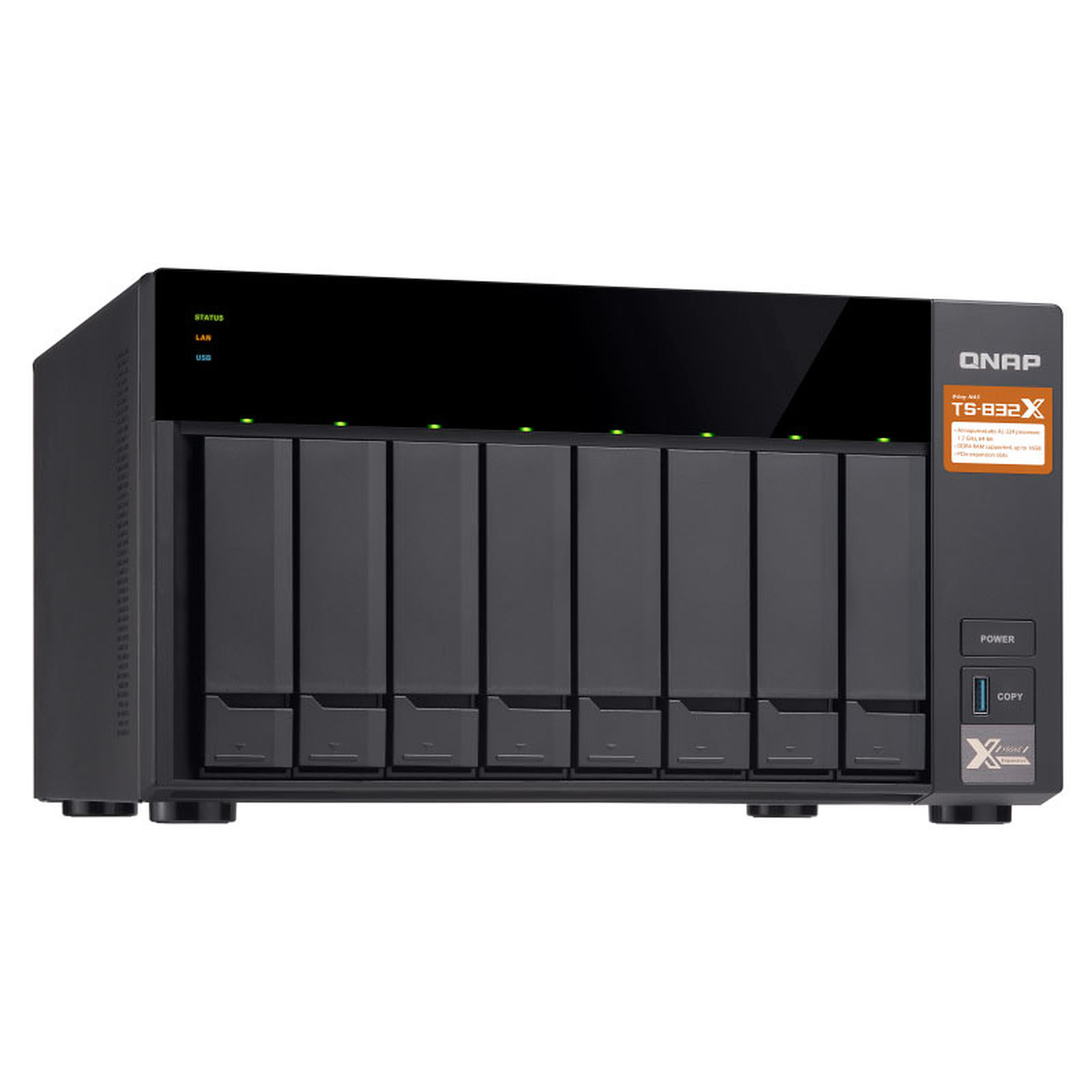 Qnap TS-832X-8G - 8 HDD - Serveur NAS Qnap - grosbill.com - 4