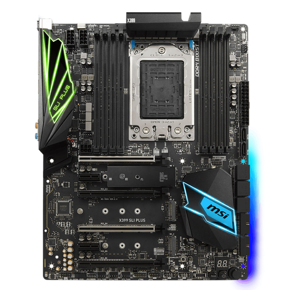 MSI X399 SLI PLUS ATX  - Carte mère MSI - grosbill.com - 0