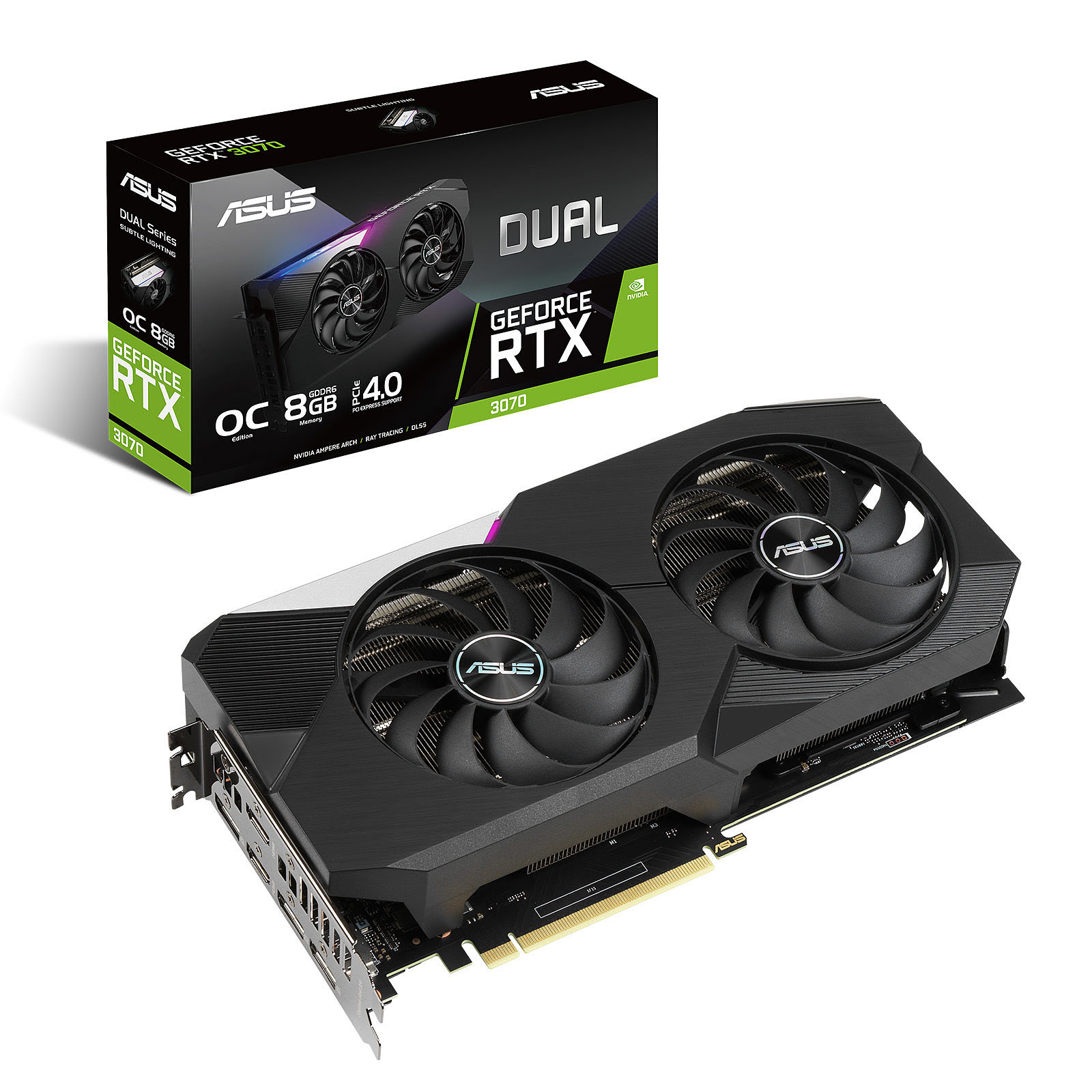 Asus DUAL-RTX3070-O8G LHR  - Carte graphique Asus - grosbill.com - 0