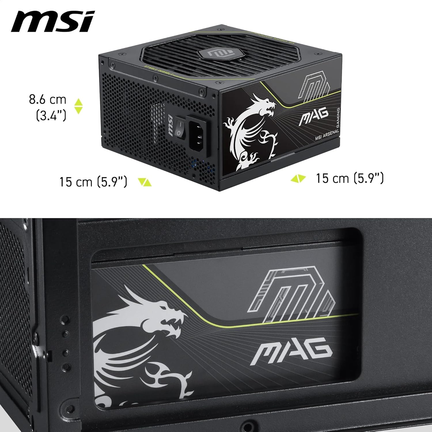 MSI 80+ BRONZE (650W) - Alimentation MSI - grosbill.com - 6