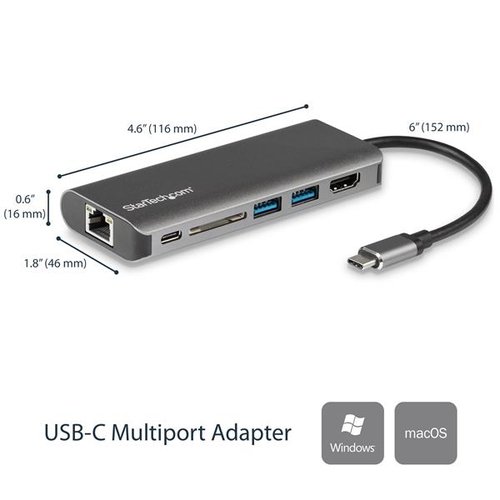 StarTech.com USB-C Multiport Adapter - Achat / Vente sur grosbill.com - 1