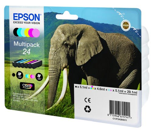 Epson Ink/24 Elephant CLcMLmYK - Achat / Vente Consommable imprimante sur grosbill.com - 2