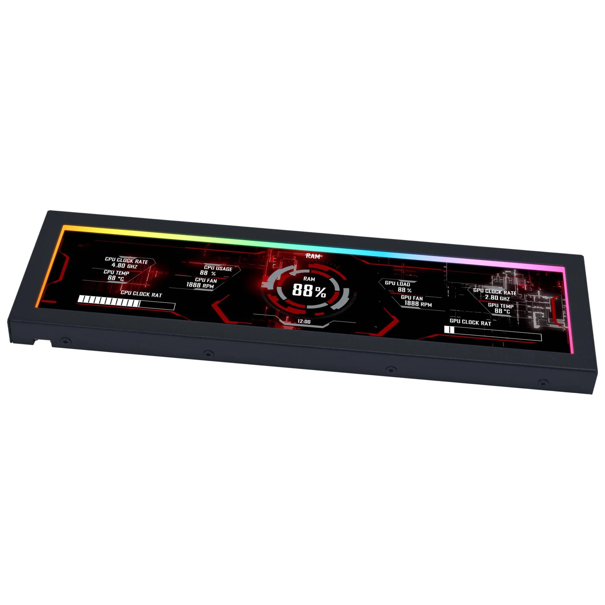 Lian-Li Écran universel 8.8" - Noir - Accessoire boîtier - 5