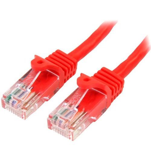 StarTech 1m Red Snagless UTP Cat5e Patch Cable