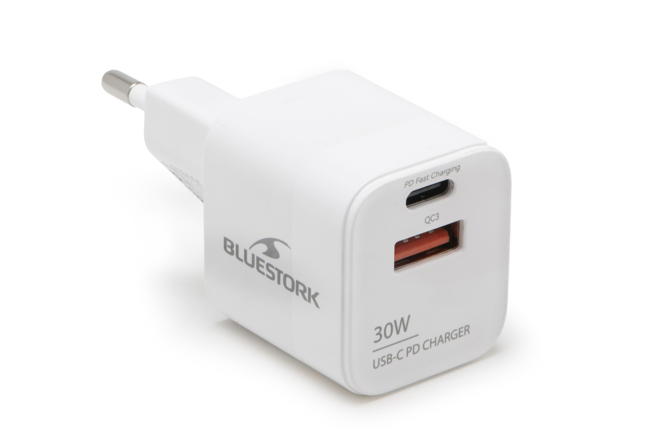 Bluestork Chargeur USB-C PD 3.0 30W v2 (PW-NB-30-C-A/2) - Achat / Vente Accessoire alimentation sur grosbill.com - 1