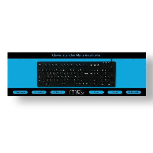 Wired waterproof silicone keyboard - Achat / Vente sur grosbill.com - 5