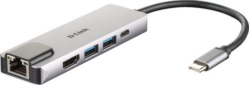 D-Link 5 ports - USB-C vers HDMI/USB/USB-C/Ethernet