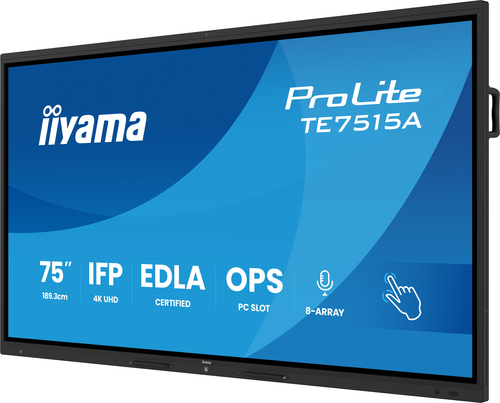 Iiyama 75 pouces  TE7515A-B1AG - Ecran PC Iiyama - grosbill.com - 2