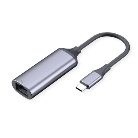Convertisseur USB-C vers RJ45 - 0,13m - Gris - Connectique réseau - 0