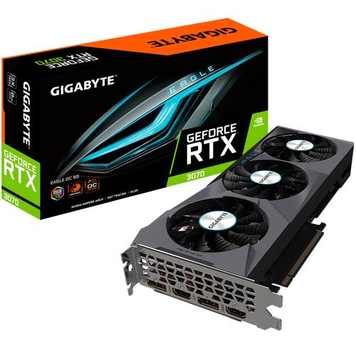 image produit Gigabyte GeForce RTX 3070 EAGLE OC 8G (rev. 2.0)-Seconde Vie-Très Bon Etat Grosbill