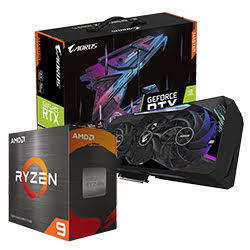 image produit  Pack R9-5950X + AORUS RTX3080 TI MASTER 12G LHR Grosbill