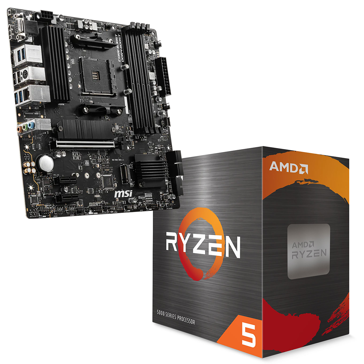 B550M PRO-VDH + AMD Ryzen 5 5500 - grosbill.com - 0