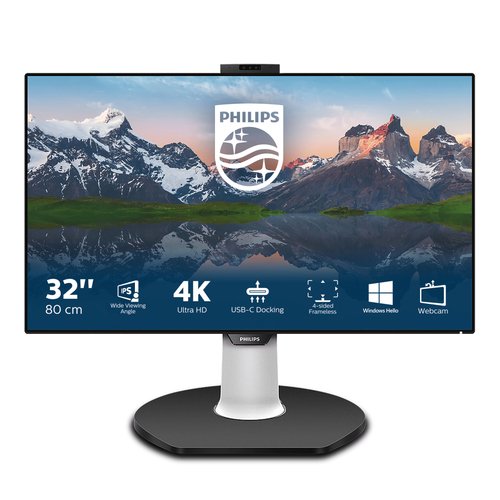 Grosbill Ecran PC Philips P Line 329P9H/00 - 32"/IPS/5ms/3840x2160/UWFHD/DP/HDMI/HP/80Hz