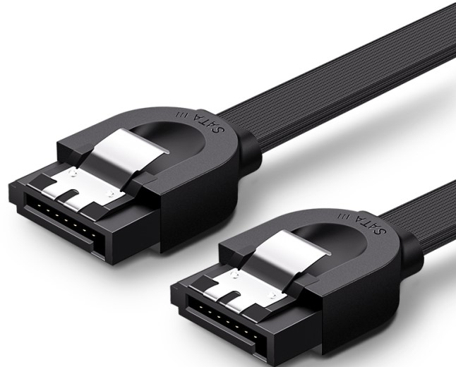 Câble SATA 3.0/6Gbps/Droit/0.5m/Noir - Nappe UGREEN - grosbill.com - 0