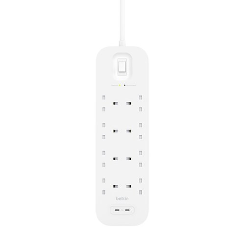 Surge Protection 8 Outlet Dual USB-C 30w - Achat / Vente sur grosbill.com - 1