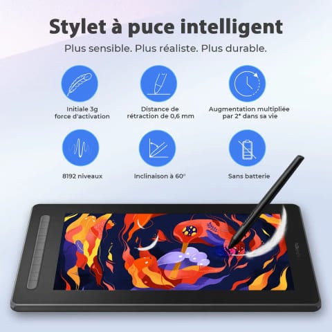 XPPEN Artist 16 2nd/5080LPI/16"/Noir - Tablette graphique XPPEN - 2