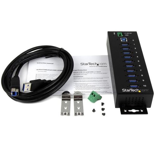 10 Port Industrial USB 3.0 Hub - Metal - Achat / Vente sur grosbill.com - 4