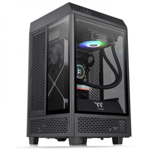 Thermaltake The Tower 100 Black - mT/Sans Alim/Mini-ITX