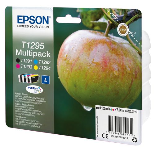 Epson - Noir, Cyan, Magenta, Jaune - C13T12954012 - Achat / Vente Consommable imprimante sur grosbill.com - 1